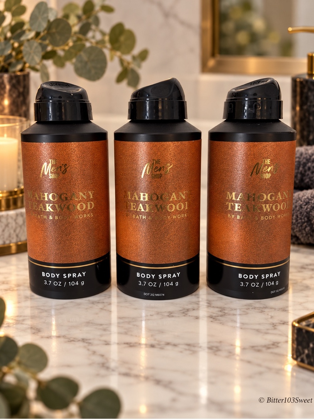 Bath & Body Works Mahogany Teakwood Body Spray 3-Pack
